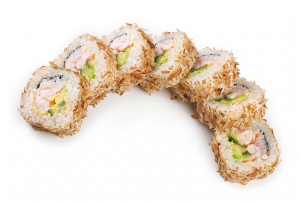 Ролл с лососем гриль