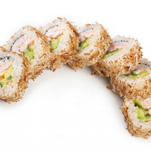 Ролл с лососем гриль